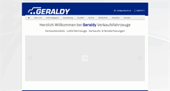 Desktop Screenshot of geraldy-verkaufsmobile.de